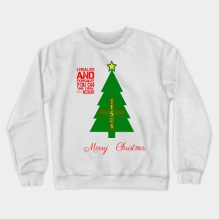 MERRY CHRISTMAS CROSS JESUS T-SHIRT Crewneck Sweatshirt